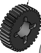 [1271M013V100] Engranaje Helicoidal M2 Para Motor D20 Centurión