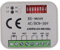 Receptor Multifrecuencia 300-868MHz RX-Multi